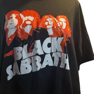 Black Sabbath Graphic Band Tee, Ozzy Osbourne, Black, Unisex Size XL